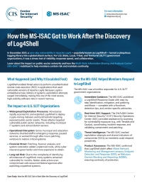 How the MS-ISAC Got to Work After the Discovery of Log4Shell