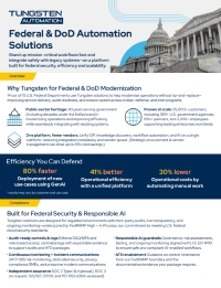Federal & DoD Automation Solutions