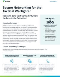 Secure Networking for the Tactical Warfighter