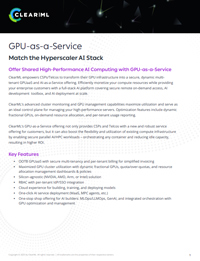 GPU-as-a-Service