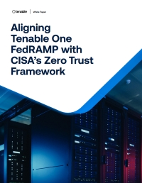 Aligning Tenable One FedRAMP with CISA's Zero Trust Framework