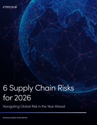 Interos.ai Prediction Report: 6 Supply Chain Risks for 2026