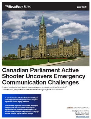 Canadian Parliament Active Shooter Uncovers Emergency Communication Challenges