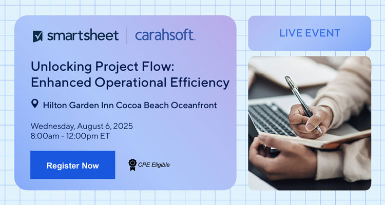 Register to attend this Smartsheet workshop focused on enhancing operational efficiency