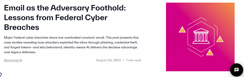 Email as the Adversary Foothold: Lessons from Federal Cyber Breaches