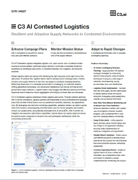 C3 AI Contested Logistics
