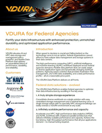 VDURA for Federal Agencies