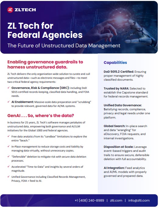 ZL Tech for Federal Agencies