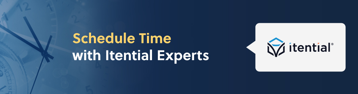 Schedule time with Itential experts banner