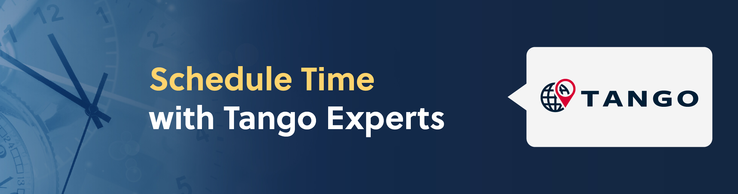 Schedule a Briefing - Tango Banner