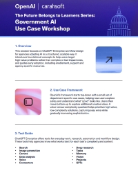 Government AI Use Case Workshop