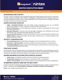 Nintex Executive Brief