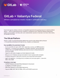 GitLab + Valiantys Federal