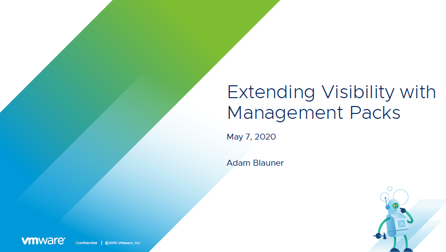 VMware vRealize management packs