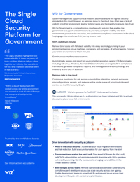 The Single Cloud Security Platform for Government 1 Pager