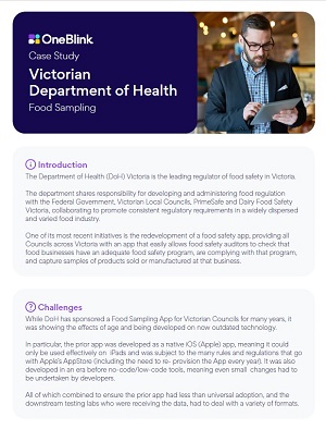 Victorian Department of Health: Food Sampling