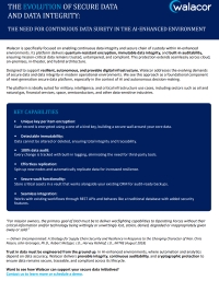 The Evolution of Secure Data and Data Integrity