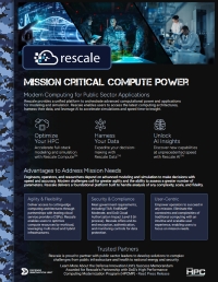 Rescale Public Sector Data Sheet