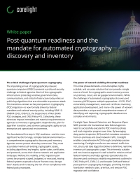 Post-Quantum Readiness and the Mandate for Automated Cryptography Discovery and Inventory
