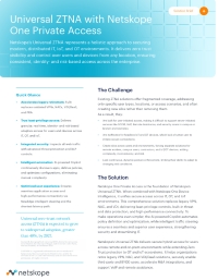 Universal ZTNA with Netskope One Private Access