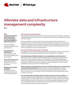 Alleviate Data and Infrastructure Management Complexity