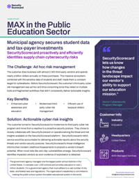 U.S. Public Education Agency Secures Student Data & Tax-Payer Investments with SecurityScorecard MAX