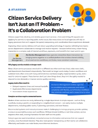 Modernizing Citizen Service Delivery with Atlassian Jira Service Management