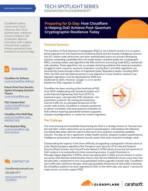 Tech Spotlight Cloudflare Q-Day 2026