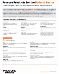 Procore Federal Feature Guide