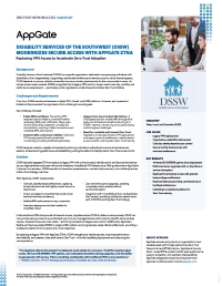 Disability Services of the Southwest (DSSW) Modernizes Secure Access with AppGate ZTNA