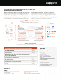 Universal Zero Trust Network Access (ZTNA) Purpose-Built for Mission Critical Secure Access