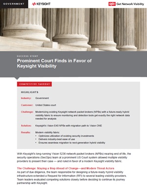 Keysight Success Story - U.S. Court
