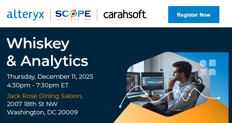Whiskey & Analytics Event Banner