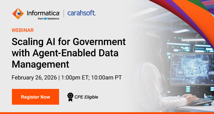Scaling AI for Government with Agent-Enabled Data Management Event Banner