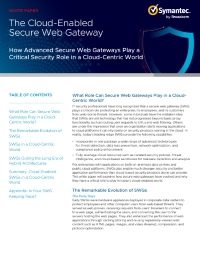 The Cloud-Enabled Secure Web Gateway