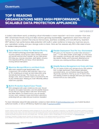 Top 5 Reasons Organizations Need High-Performance, Scalable Data Protection Appliances