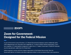 Zoom for Government: Designed for the Federal Mission