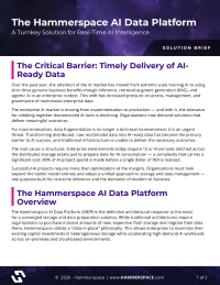 The Critical Barrier: Timely Delivery of AI-Ready Data