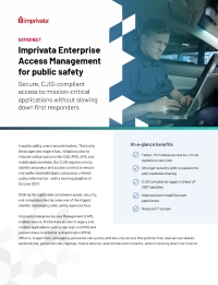 Imprivata Enterprise Access Management for Public Safety
