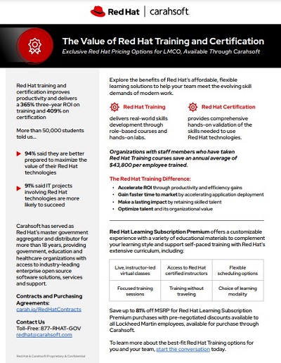 The Value of Red Hat Training and Certification