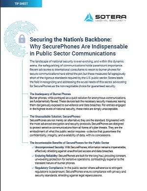 Securing the Nation’s Backbone: Why SecurePhones Are Indispensable in Public Sector Communications