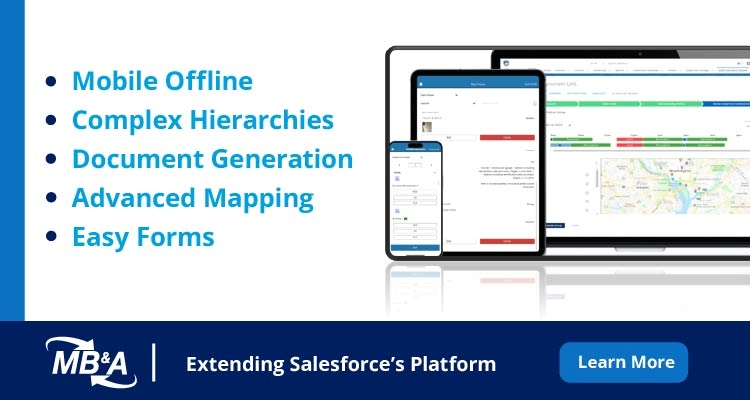 Mobile offline, complex hierarchies, document generation, advanced mapping, easy forms