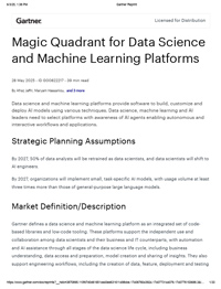 2025 Gartner Magic Quadrant Report
