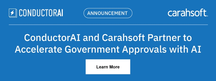 ConductorAI and Carahsoft Partner to Accelerate Government Approvals with AI