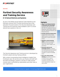 Fortinet Security Awareness and Training Service