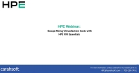 HPE Webinar: Escape Rising Virtualization Costs with HPE VM Essentials