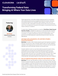 Transforming Federal Data: Bringing AI Where Your Data Lives