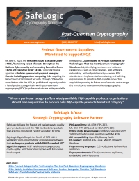 Post-Quantum Cryptography