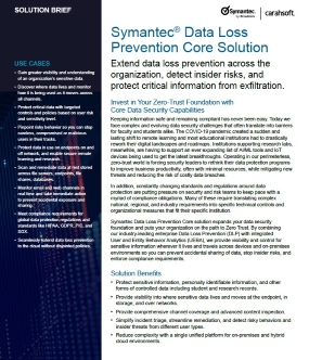 Symantec Data Loss Prevention Core Solution