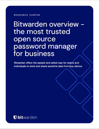 Bitwarden Overview - the Most Trusted Open Source Password Manager for Business